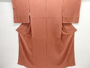 未使用品　氷割れ模様織り出し色無地着物